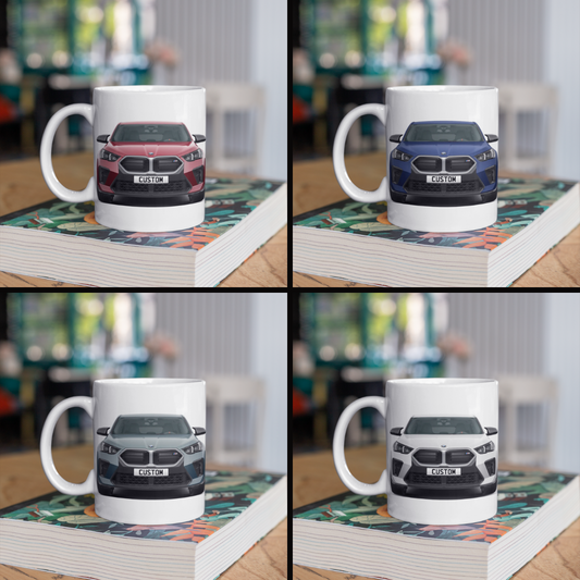 Personalised BMW iX2 M Model Coffee Mug Gift - Choice Colour - FAST POST