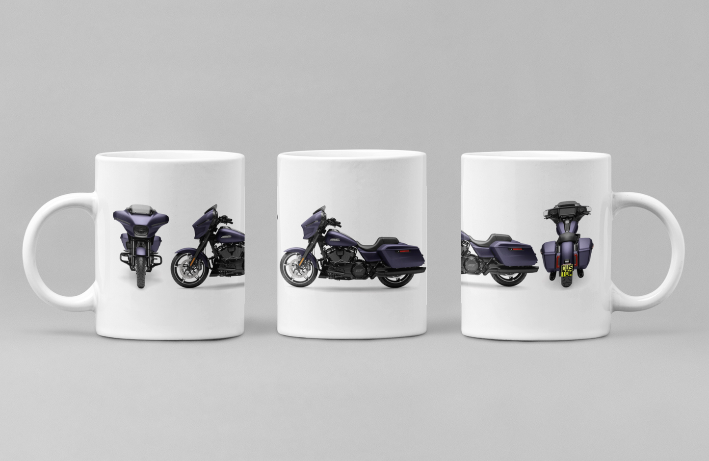 Personalised Harley Davidson Motorcycle Street Glide 2025 Mug Colour Choice