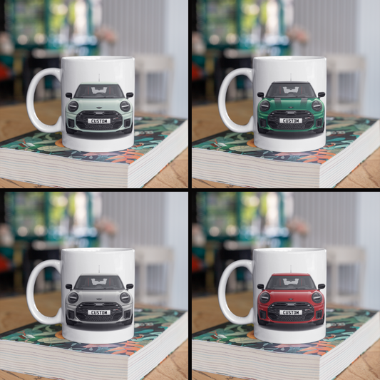 Personalised Mini Cooper C 5 Door Sport Coffee Mug Gift - Choose Colour