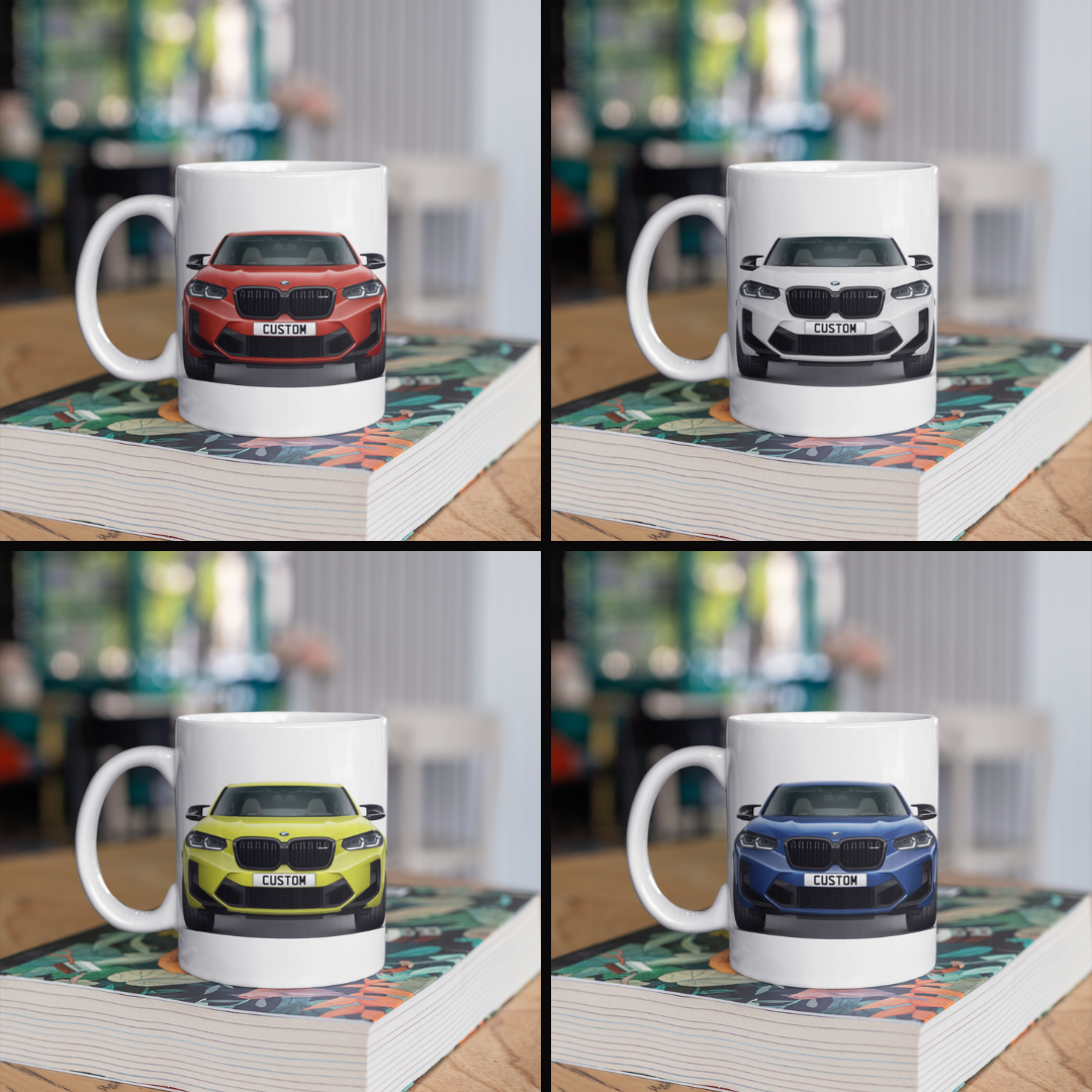 Personalised BMW X4 M Competition Mug Gift - Choose Colour - FAST POST