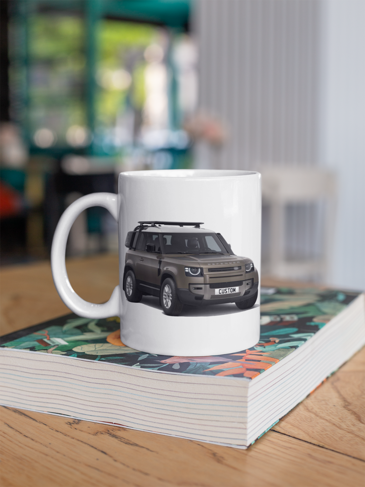 Personalised Land Rover Defender 90 Coffee Mug Gift Colour Choice FAST POST
