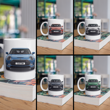 Personalised Mini Clubman Cooper S Classic Mug Gift - Choose Colour - FAST POST
