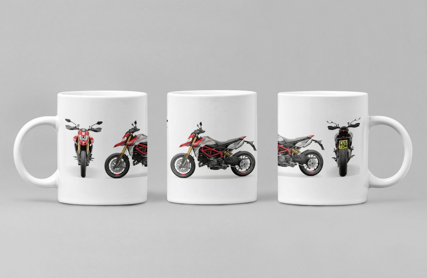 Personalised Ducati Hypermotard Motorcycle Coffee Mug - Choose Model FAST POST