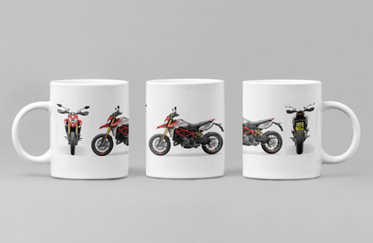 Personalised Ducati Hypermotard Motorcycle Coffee Mug - Choose Model FAST POST