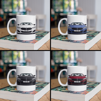Personalised BMW 8 Series Convertible M Model Mug Gift - Choose Colour FAST POST
