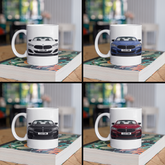 Personalised BMW 8 Series Convertible M Model Mug Gift - Choose Colour FAST POST