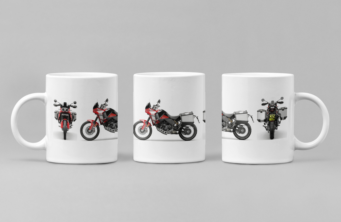 Personalised Ducati DesertX / Rally / Discovery Motorcycle Mug - Choose Model