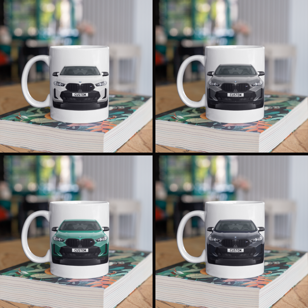 Personalised BMW X6 M Model Coffee Mug Gift - Choose Colour - FAST POST