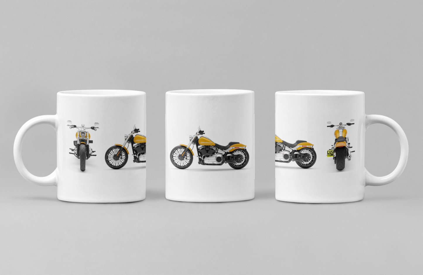 Personalised Harley Davidson Breakout 2025 Motorcycle Coffee Mug - Colour Choice