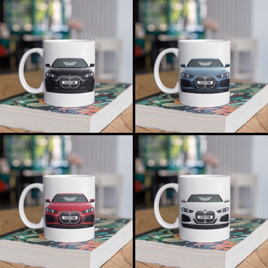 Personalised BMW 4 Series M Sport Mug Gift - Choose Colour - FAST POST