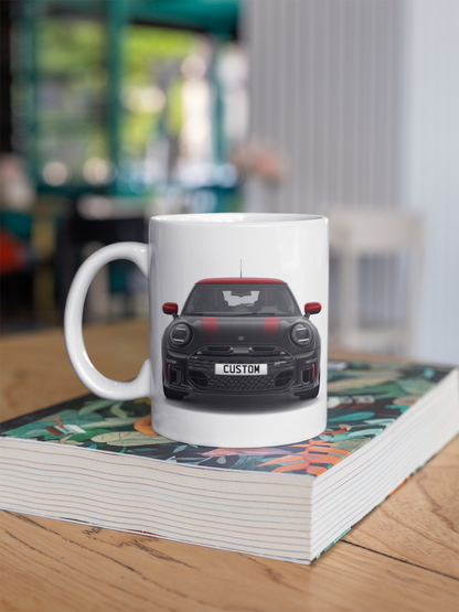 Personalised Mini John Cooper Works Sport Coffee Mug Gift - Choose Colour