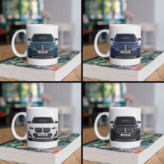 Personalised BMW iX1 M Model Coffee Mug Gift - Choice Colour - FAST POST