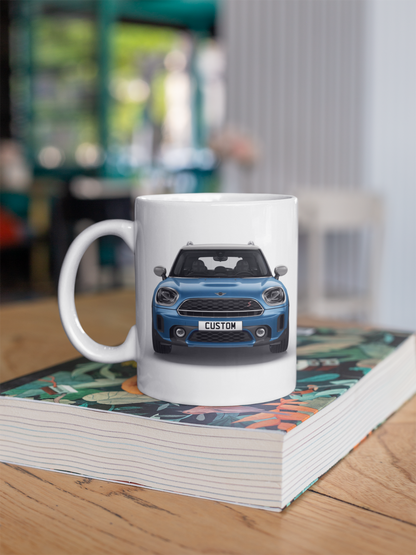 Personalised Mini Countryman Cooper S ALL4 Exclusive Mug Gift - Choose Colour