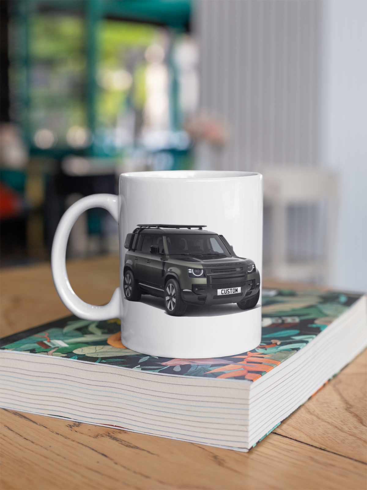 Personalised Land Rover Defender 110 X Coffee Mug Gift Colour Choice FAST POST