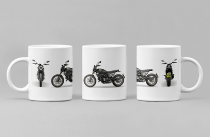 Personalised Ducati Scrambler Motorcycle Coffee Mug - Choose Model & Colour