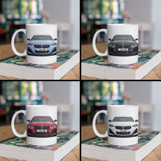 Personalised BMW 2 Series Coupe M Model Mug Gift - Choose Colour - FAST POST