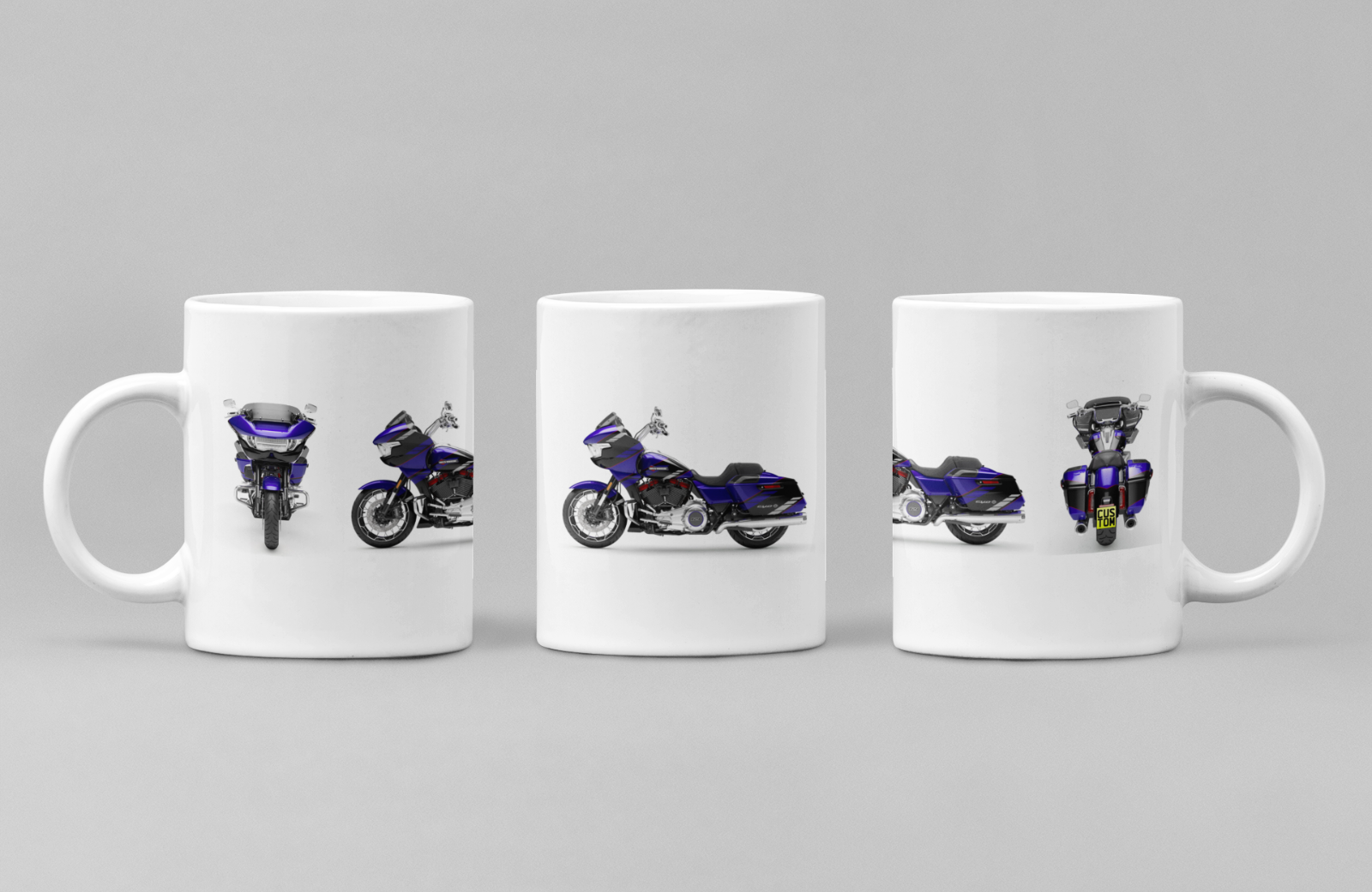Personalised Harley Davidson CVO Road Glide 2025 Motorcycle Mug - Colour Choice