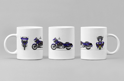 Personalised Harley Davidson CVO Road Glide 2025 Motorcycle Mug - Colour Choice
