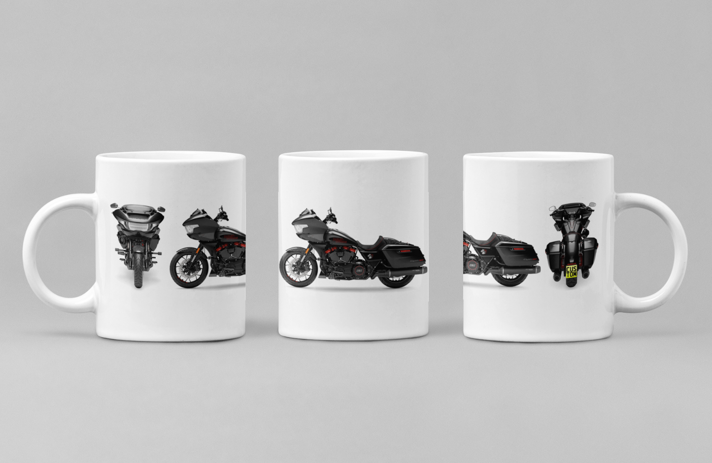 Personalised Harley Davidson CVO Road Glide ST 2024 Motorcycle Mug Colour Choice