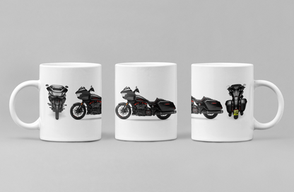 Personalised Harley Davidson CVO Road Glide ST 2024 Motorcycle Mug Colour Choice