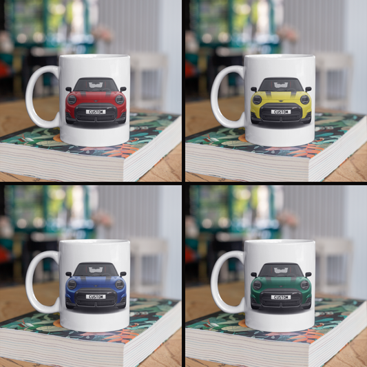 Personalised Mini All Electric Mini Cooper SE Sport Mug Gift - Choose Colour