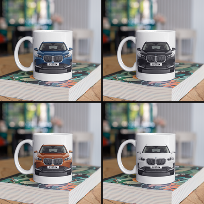 Personalised BMW X1 Sport Coffee Mug Gift - Choose Colour - FAST POST