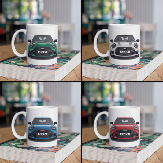 Personalised Mini Cooper S 5 Door Sport Coffee Mug Gift - Choose Colour