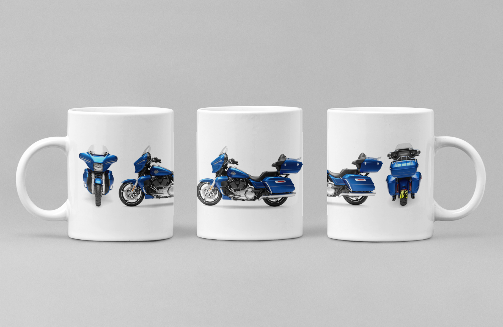 Personalised Harley Davidson Motorcycle Street Glide Ultra Mug Colour Choice