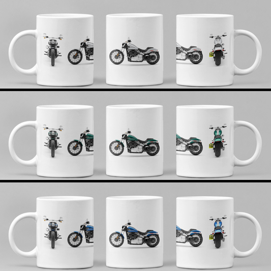 Personalised Harley Davidson Breakout 2024 Motorcycle Coffee Mug - Colour Choice