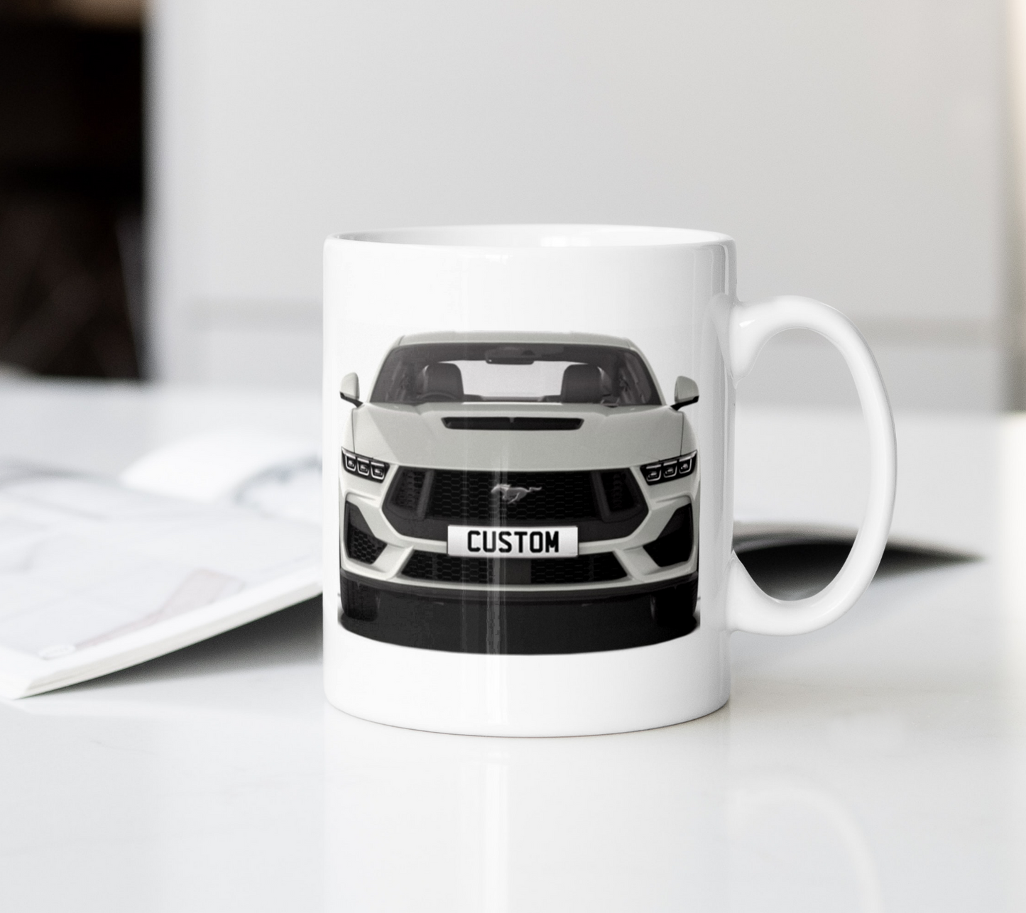 Personalised Ford Mustang GT Coffee Mug Gift - Choose Colour - FAST POST