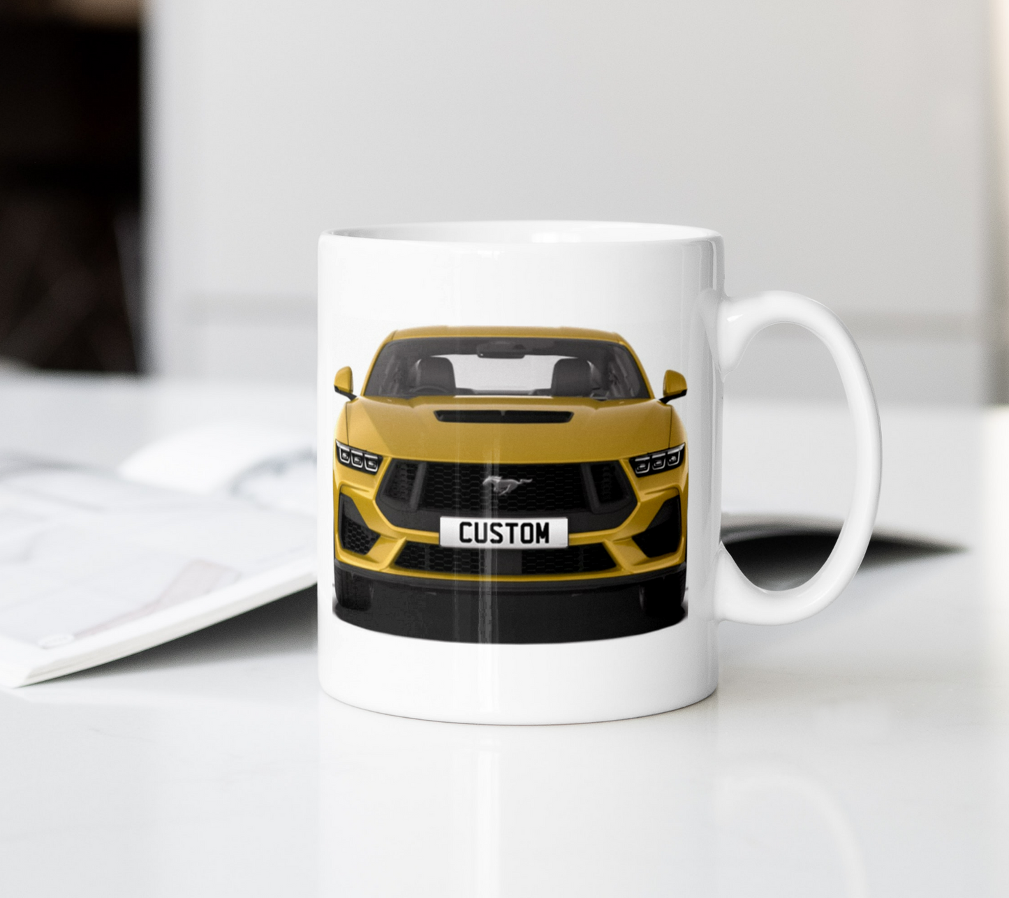 Personalised Ford Mustang GT Coffee Mug Gift - Choose Colour - FAST POST