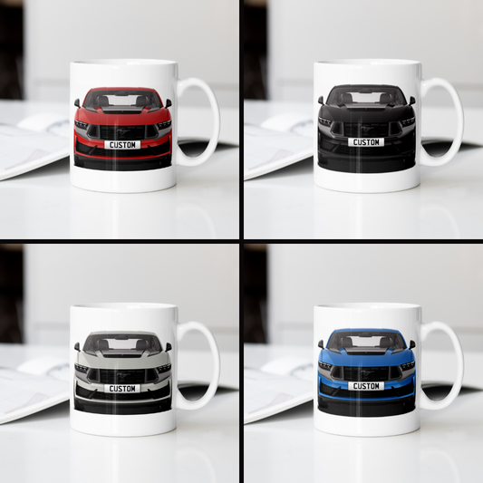 Personalised Ford Mustang Dark Horse Mug Gift - Choose Colour - FAST POST