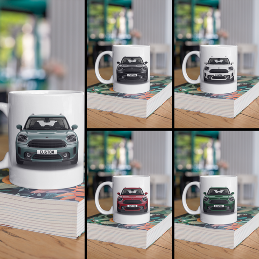 Personalised Mini Countryman Cooper Classic Mug Gift - Choose Colour - FAST POST