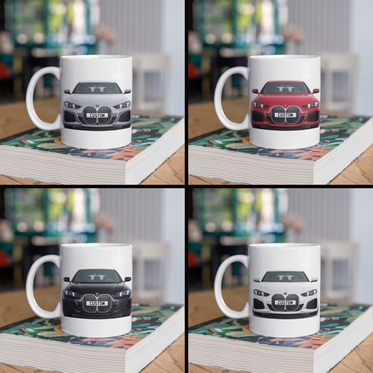 Personalised BMW 4 Series Gran Coupe M Sport Mug Gift - Choose Colour
