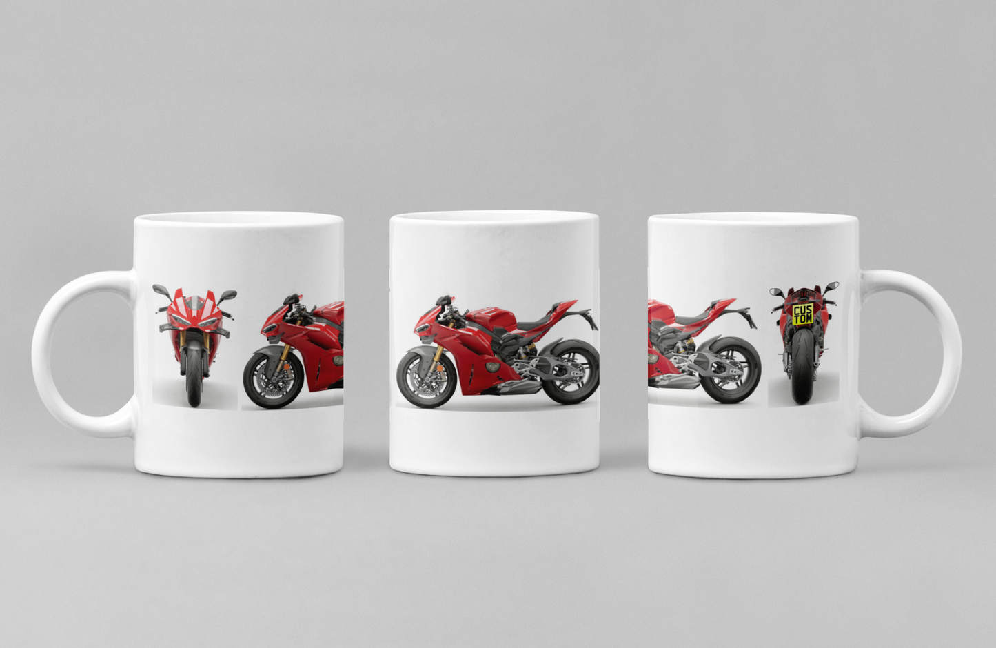 Personalised Ducati Panigale Motorcycle Coffee Mug - Choose Model FAST POST
