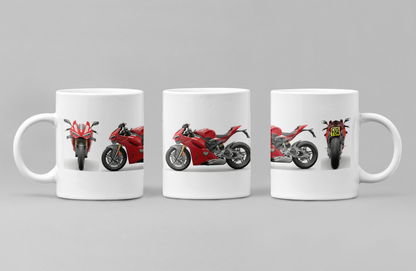 Personalised Ducati Panigale Motorcycle Coffee Mug - Choose Model FAST POST