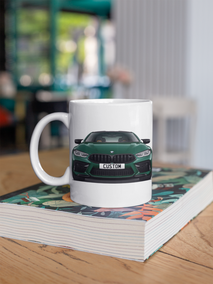 Personalised BMW M8 Coffee Mug Gift - Choose Colour - FAST POST