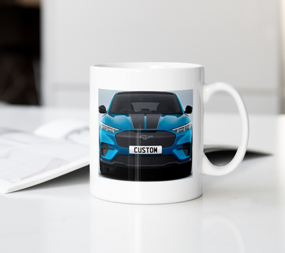 Personalised Ford Mustang Mach-E Rally Pack Mug Gift - Choose Colour - FAST POST