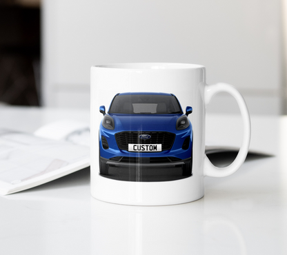 Personalised Ford Puma Titanium Coffee Mug Gift - Choose Colour - FAST POST