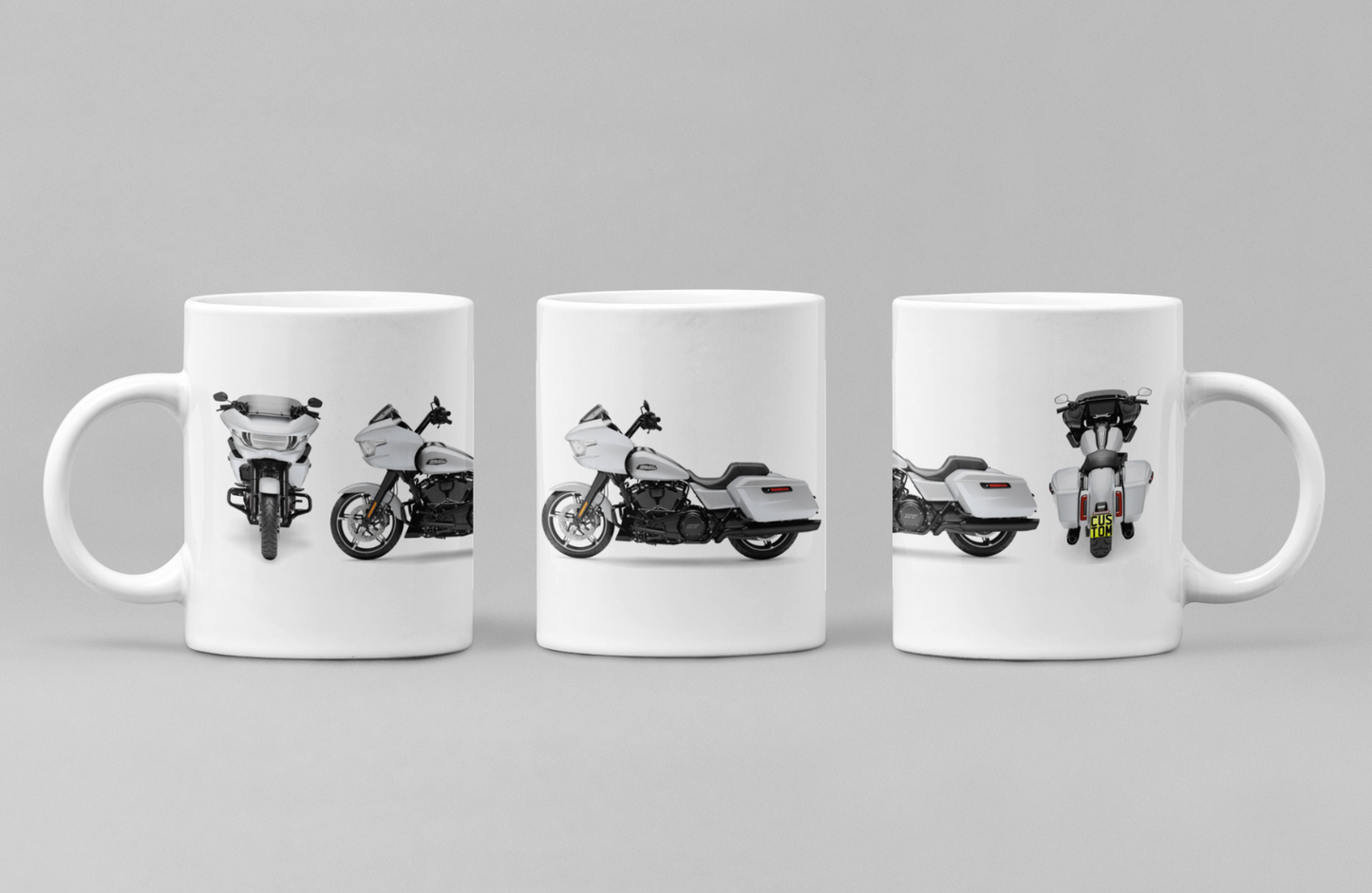 Personalised Harley Davidson Motorcycle Road Glide 2025 Coffee Mug Colour Choice