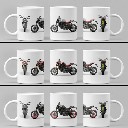 Personalised Ducati Monster Motorcycle Coffee Mug - Choose Model & Colour