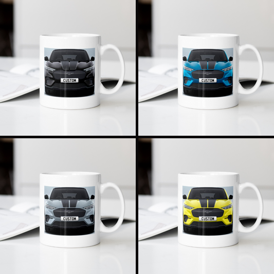 Personalised Ford Mustang Mach-E Rally Pack Mug Gift - Choose Colour - FAST POST