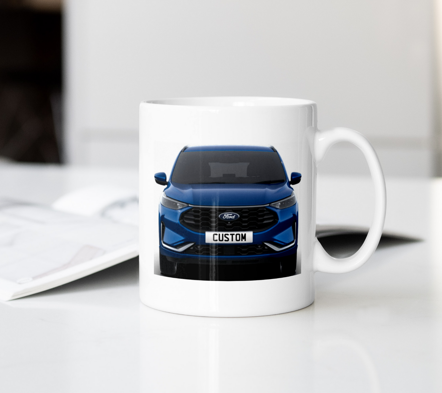 Personalised Ford Kuga ST-Line X Coffee Mug Gift - Choose Colour - FAST POST
