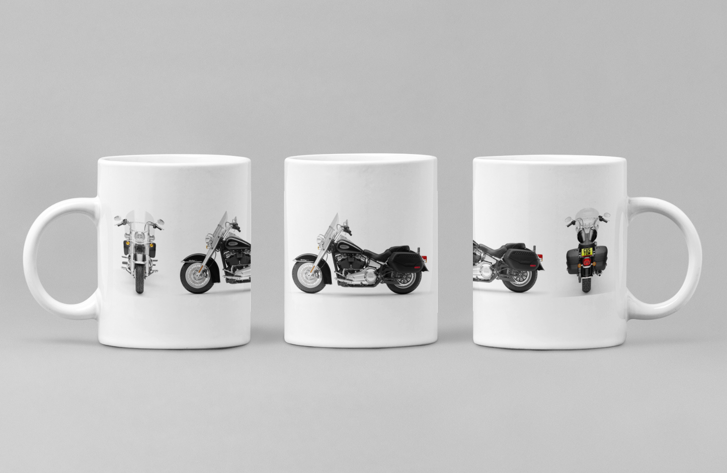 Personalised Harley Davidson Heritage Classic 2024 Motorcycle Mug Colour Choice