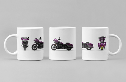 Personalised Harley Davidson CVO Road Glide 2025 Motorcycle Mug - Colour Choice