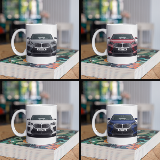 Personalised BMW iX2 M Sport Coffee Mug Gift - Choice Colour - FAST POST