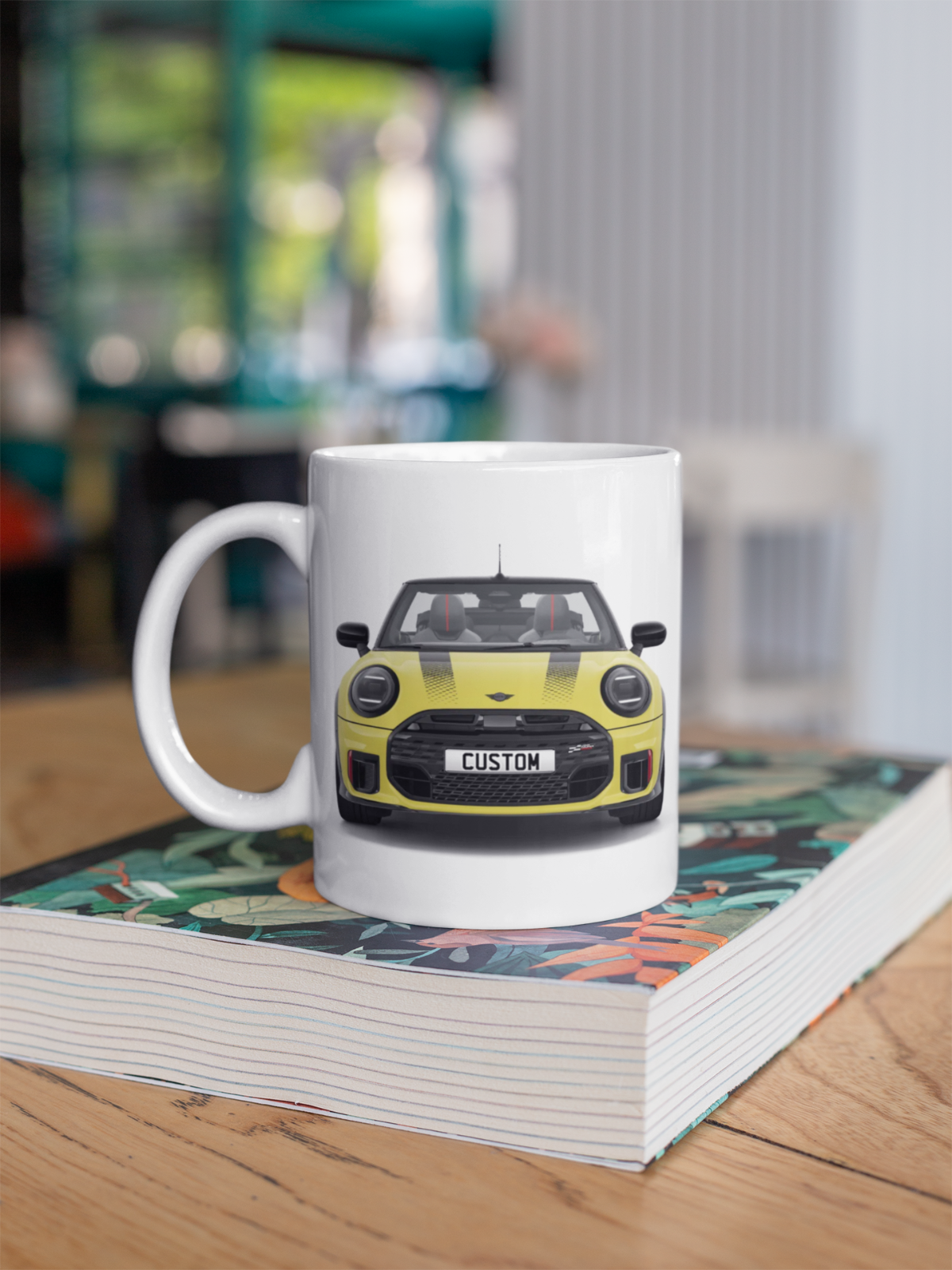 Personalised Mini John Cooper Works Convertible Coffee Mug Gift - Choose Colour