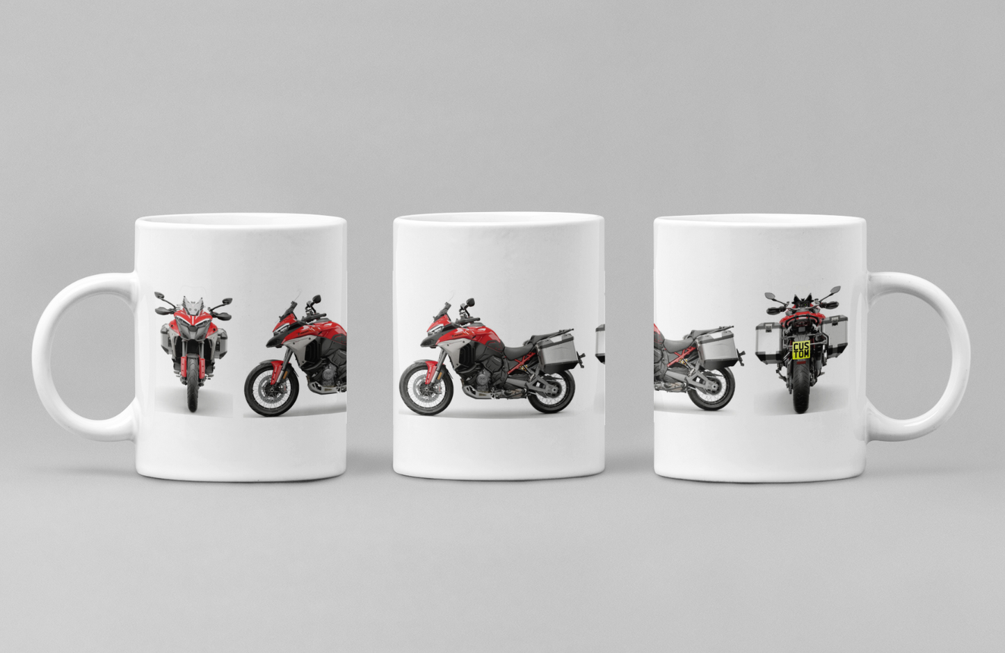 Personalised Ducati Multistrada Motorcycle Coffee Mug - Choose Model & Colour