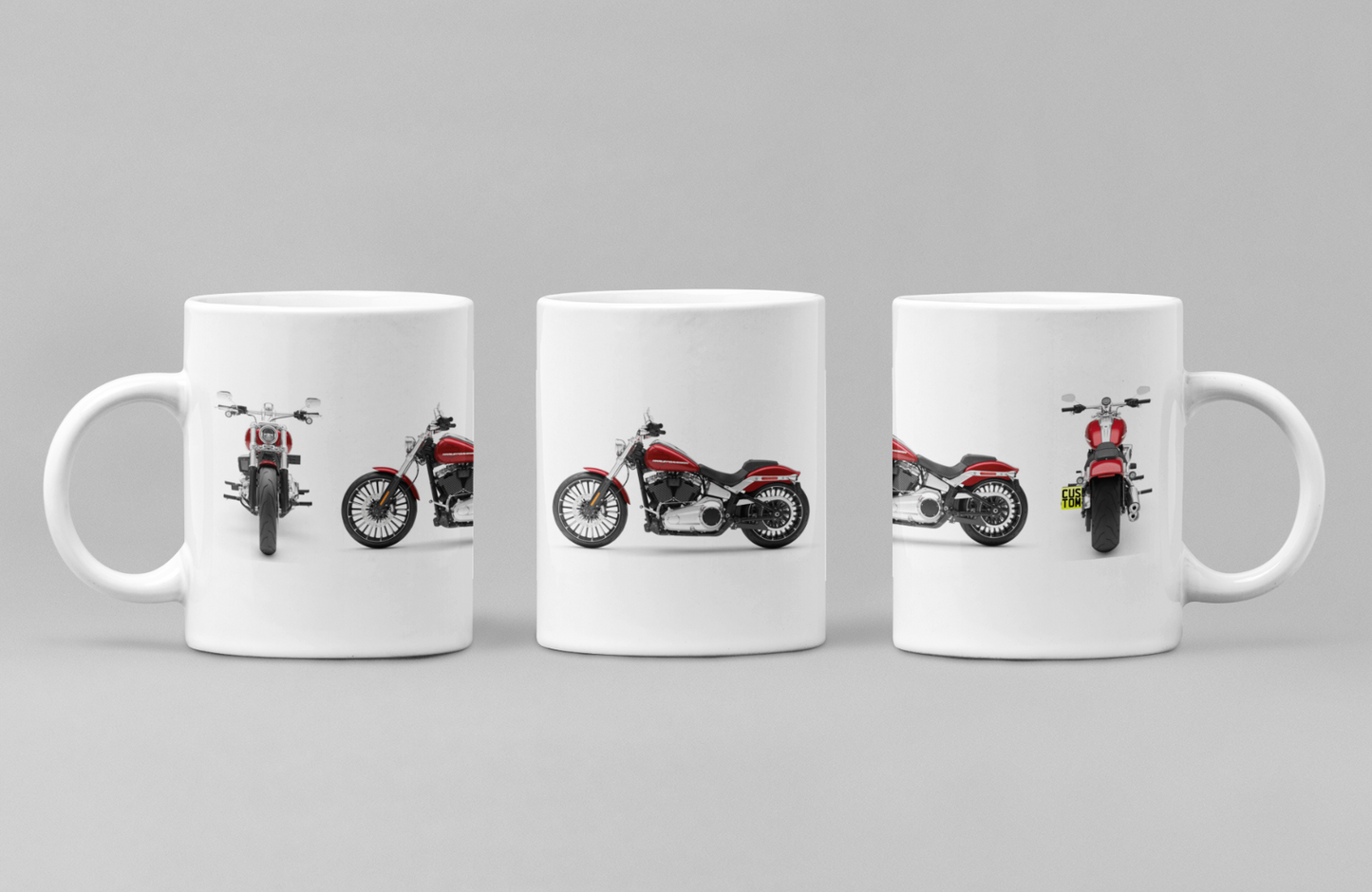 Personalised Harley Davidson Breakout 2025 Motorcycle Coffee Mug - Colour Choice