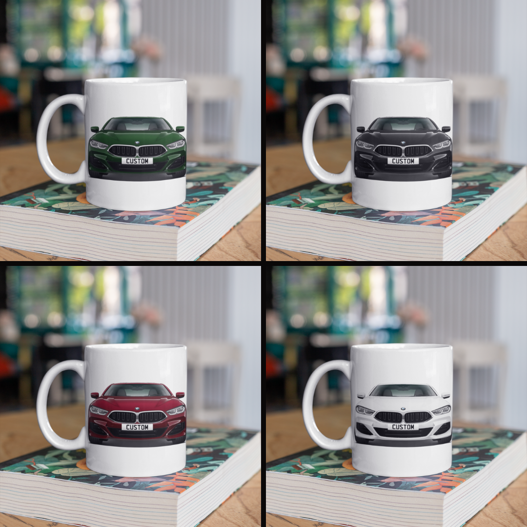 Personalised BMW 8 Series M Sport Mug Gift - Choose Colour - FAST POST